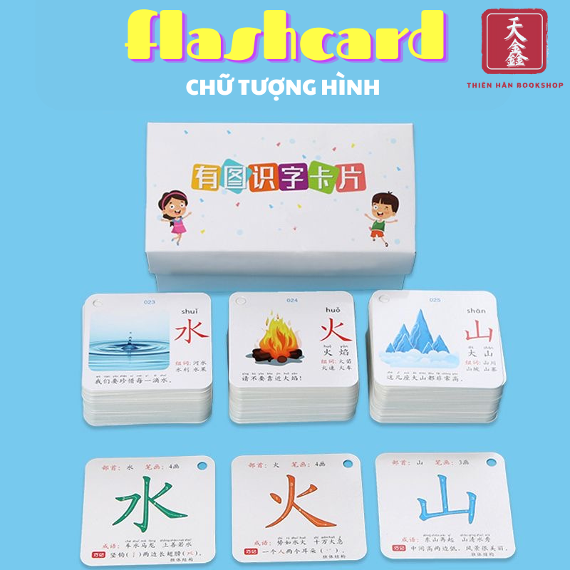 Flashcard tượng hình 4 level 1000 thẻ