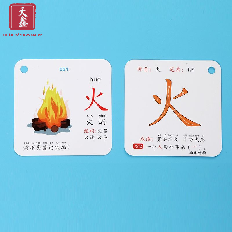 Flashcard tượng hình 4 level 1000 thẻ